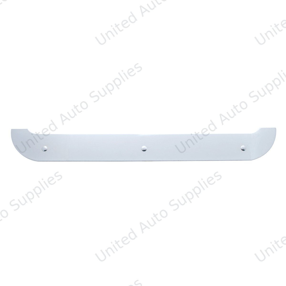 4" X 24" Chrome Contour Bottom Mud Flap Plate - Bolt Thru