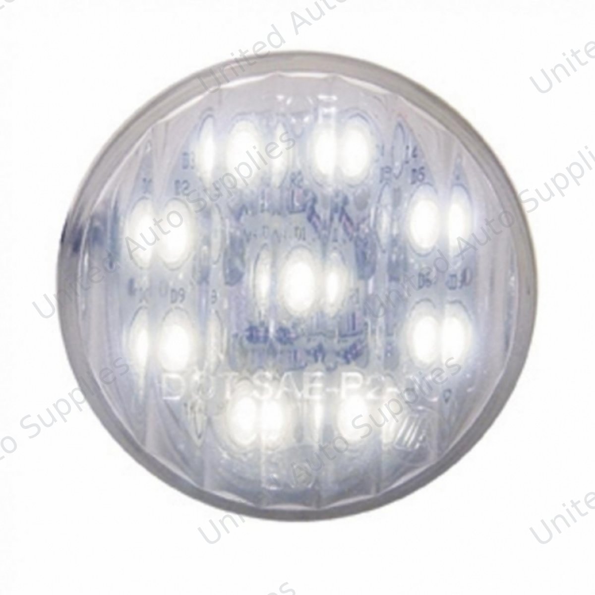 9 LED 2" Auxiliary/Utility Light - White LED/Clear Lens (Bulk)