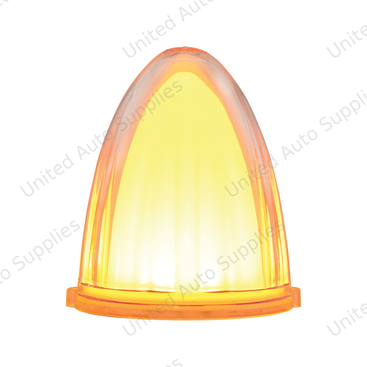 GloLight 9 LED Dual Function Watermelon Grakon 1000 Style Cab Light - Amber LED/Clear Lens