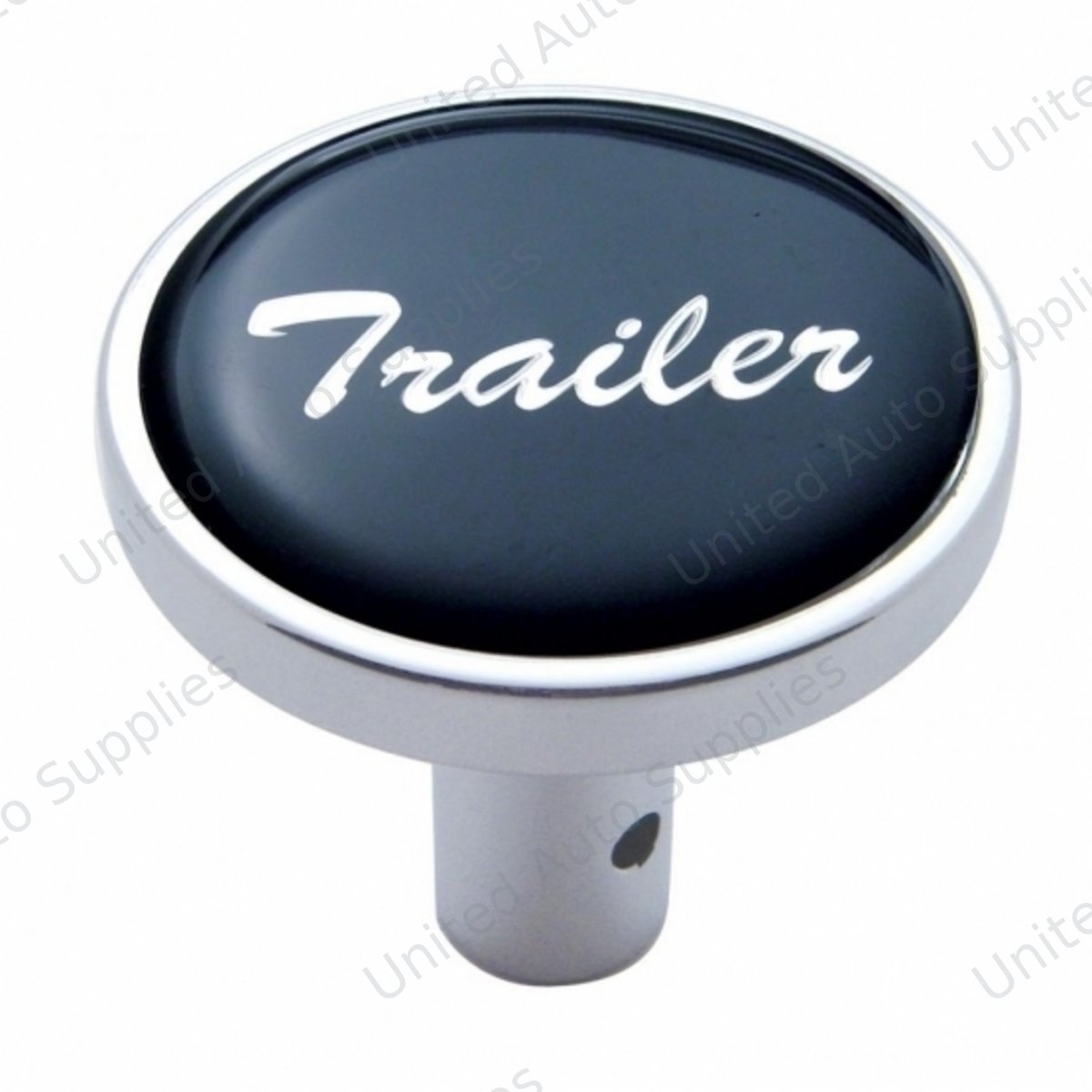 "Trailer" Long Air Valve Knob - Black Glossy Sticker