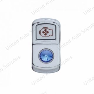 "Engine Fan" Rocker Switch Cover With Blue Crystal