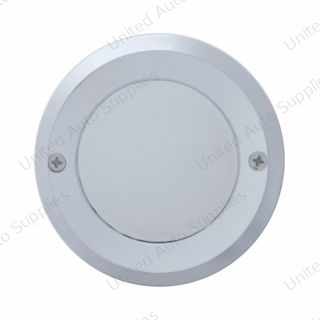 2" Chrome Plastic Mirror Light Bezel Without Visor