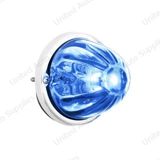 UltraBurst Glass Watermelon Flush Mount Kit With 18 LED Bulb-Blue LED/Clear Lens