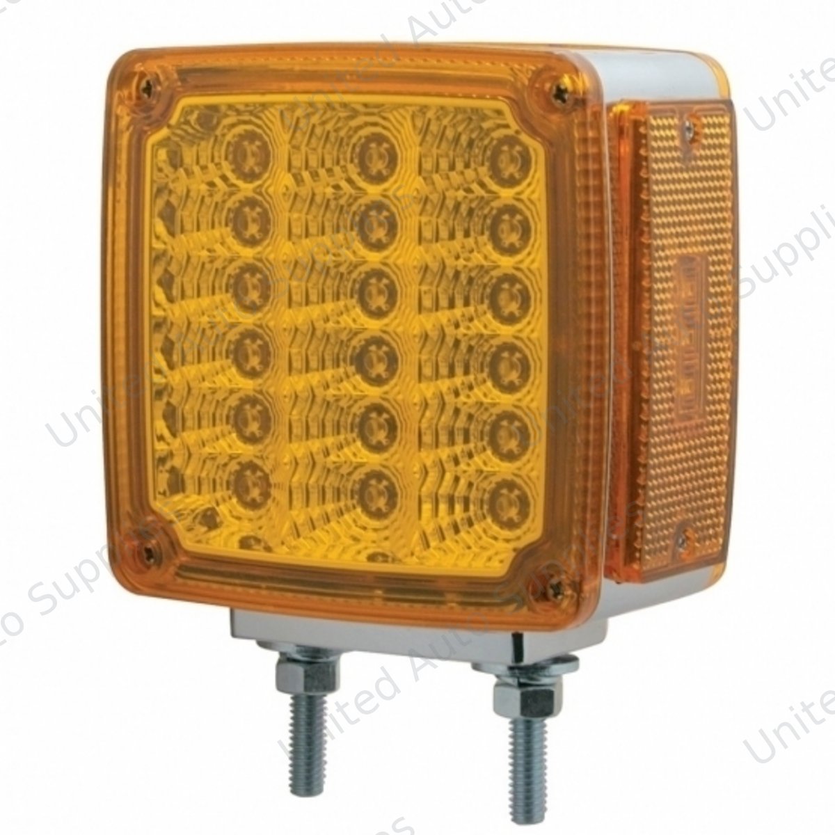 39 LED Reflector Double Face Turn Signal Light - Amber LED/Amber Lens