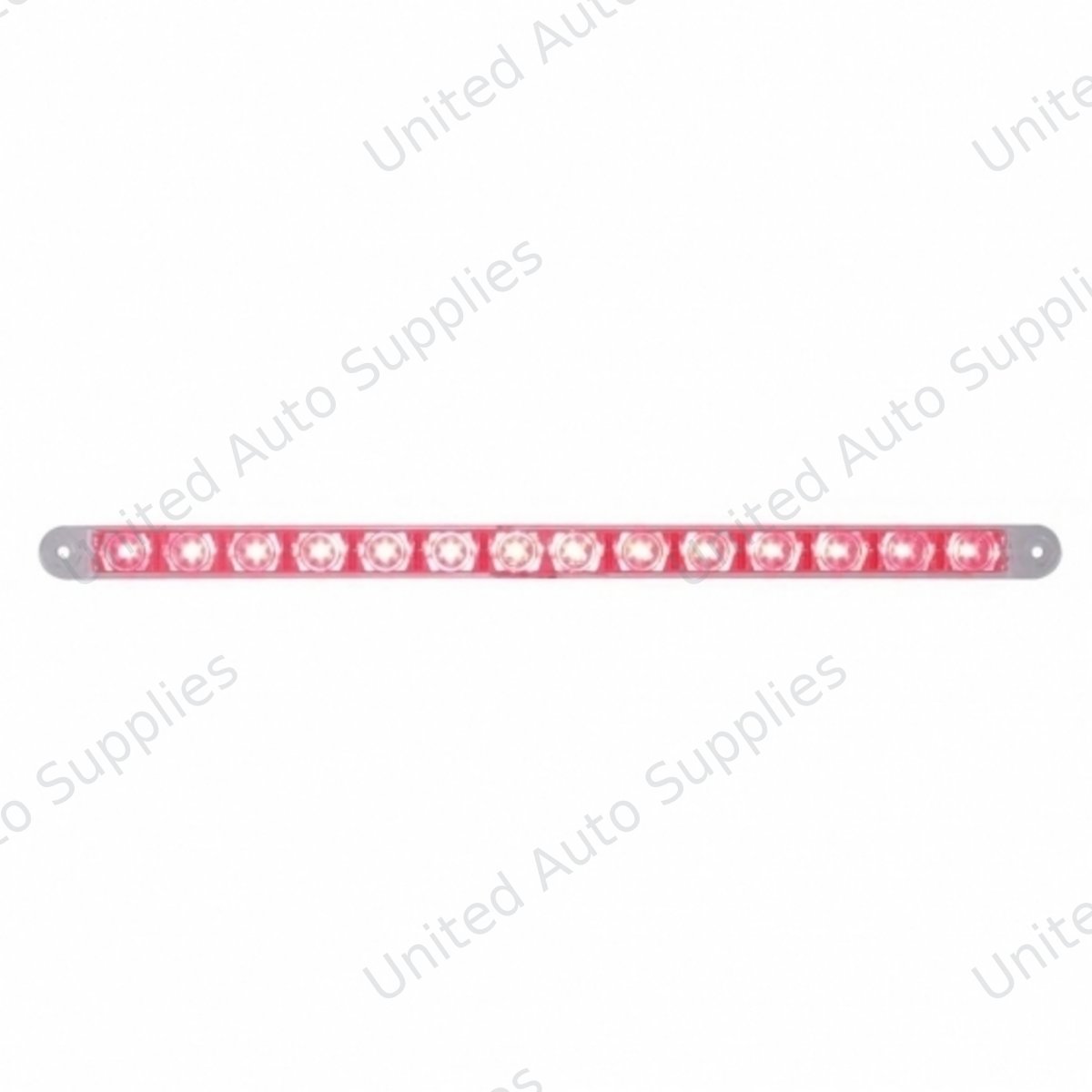 14 LED 12" Light Bar (Stop, Turn & Tail) - Red LED/Clear Lens (Bulk)
