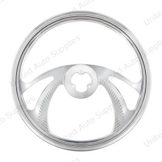 18" Chrome Aluminum "Scorpion" Style Steering Wheel