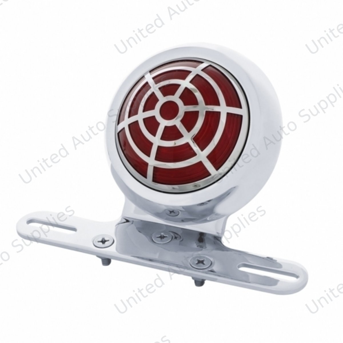 1950 Pontiac Style" LED Fender Light For Motorcycle With Spider Overlay