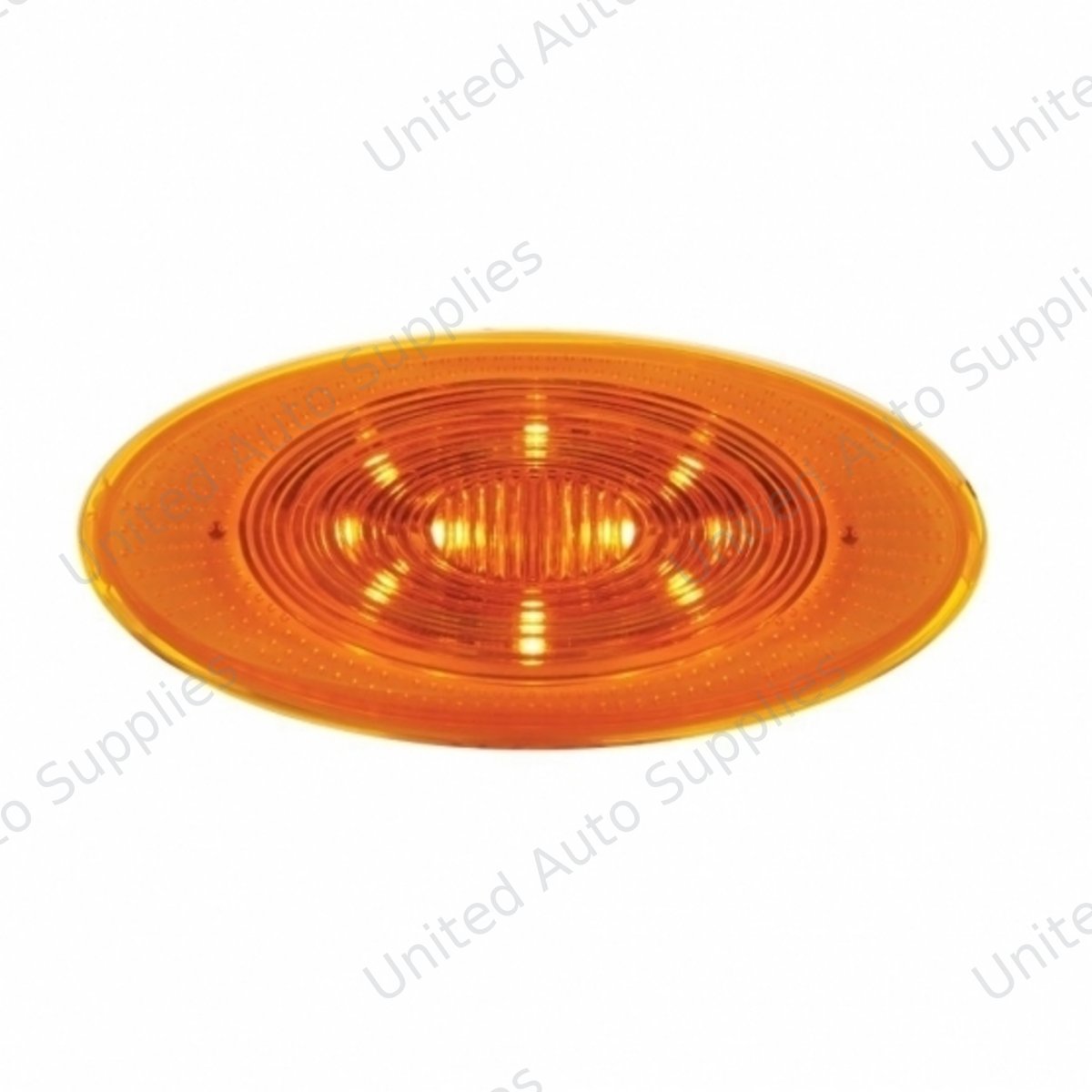 10 LED Fender Parking & Turn Signal Light For Peterbilt 386 (2006-2014) & 387 (2006-2010)-Amber LED/Amber Lens