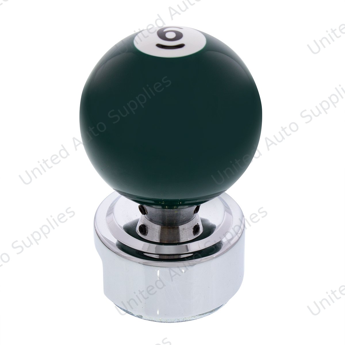 Number 6 Pool Ball Gearshift Knob For 13/15/18 Speed Eaton Style Shifters