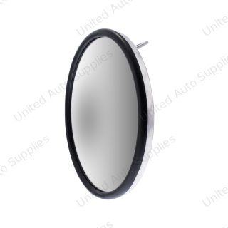 6" 430 Stainless Steel 320R Convex Mirror - Centered Mounting Stud