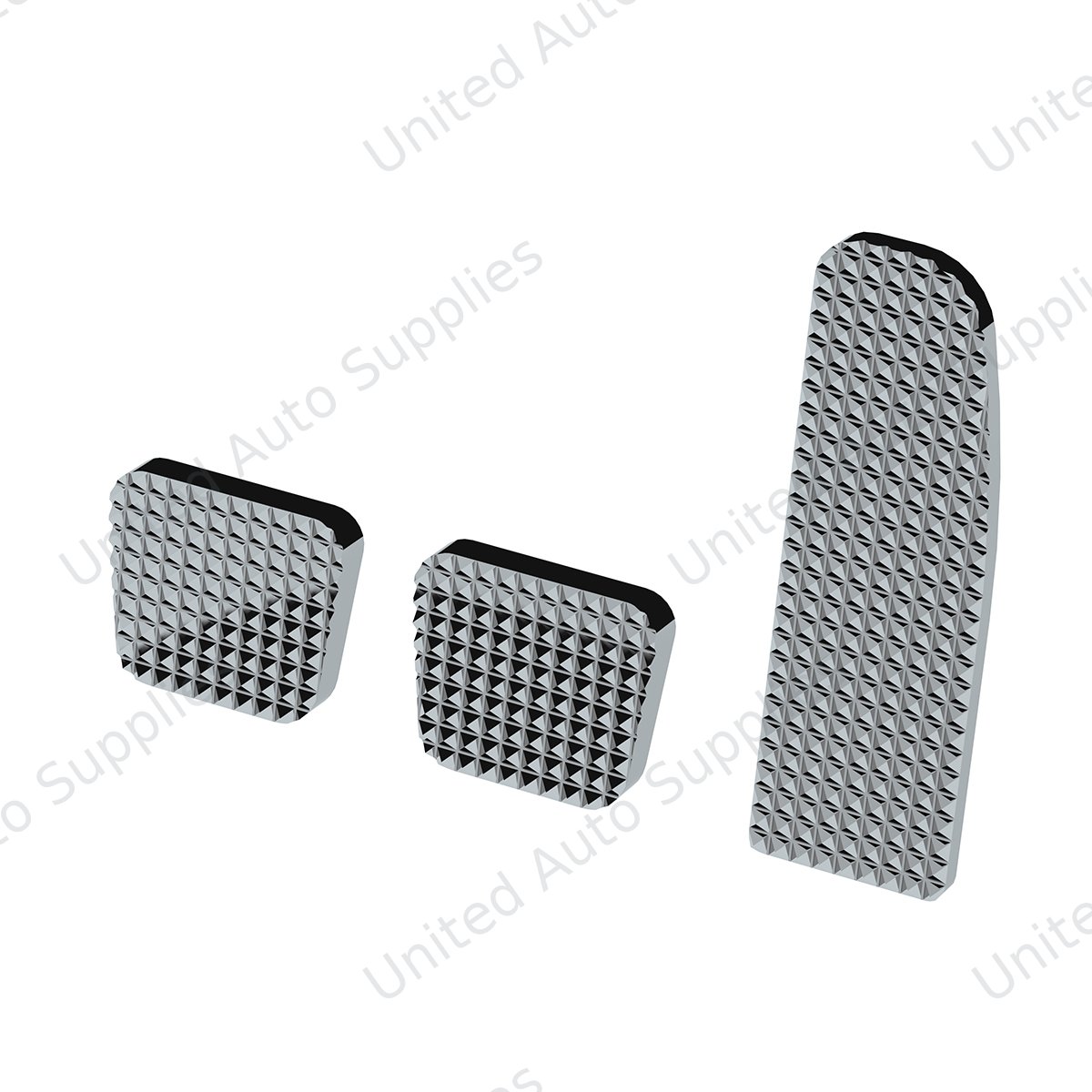 Chrome Billet Aluminum Diamond Pedal Set For 2008-2017 Freightliner Cascadia/Coronado/M3