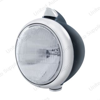 Black Guide 682-C Headlight 6014 & Original Style LED Signal - Clear Lens