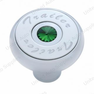 "Trailer" Deluxe Air Valve Knob - Green Crystal