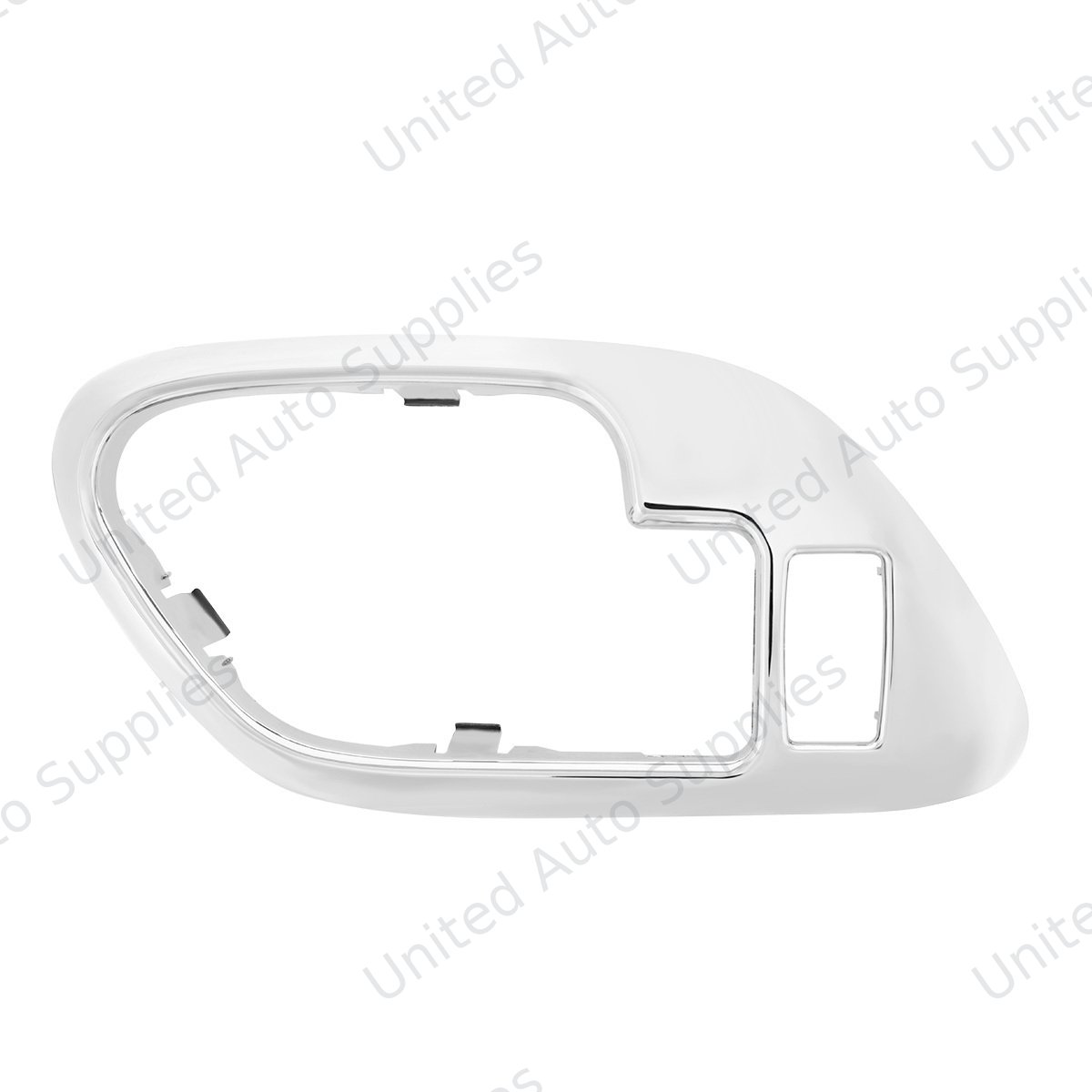 Chrome Plastic Interior Door Handle Bezel With Door Lock Hole For 1995-2000 Chevrolet/GMC Truck-R/H