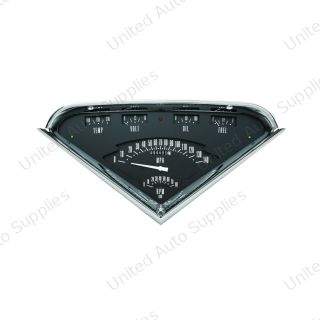 Tach Force Gauge Package, Black For 1955-59 Chevy Truck