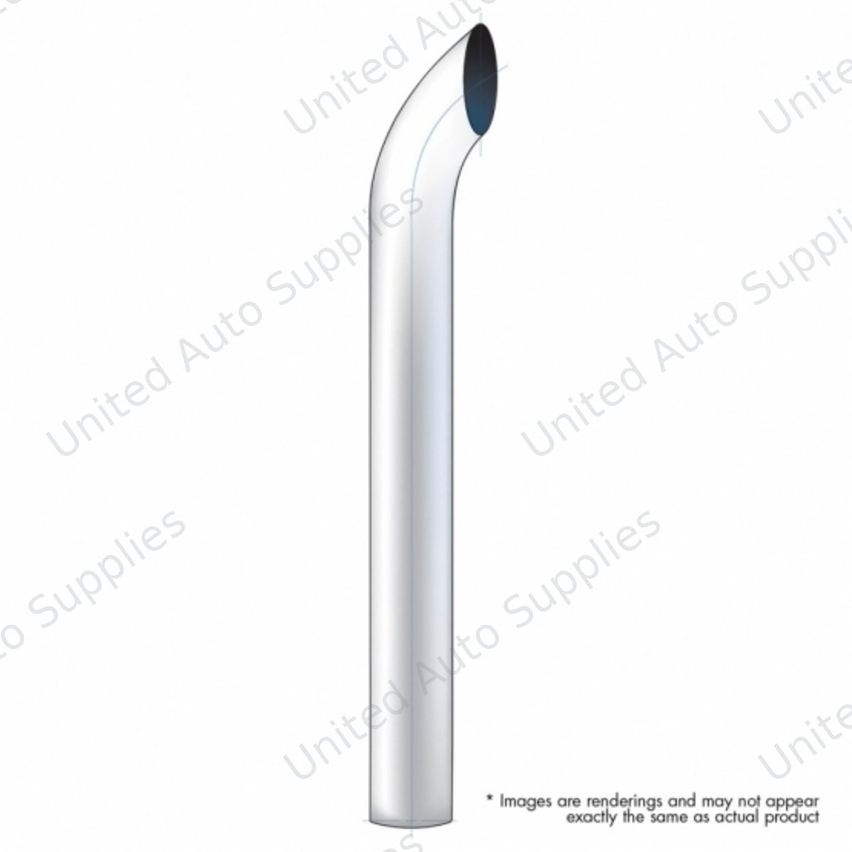 6" Curved Plain Bottom Exhaust - 48" L