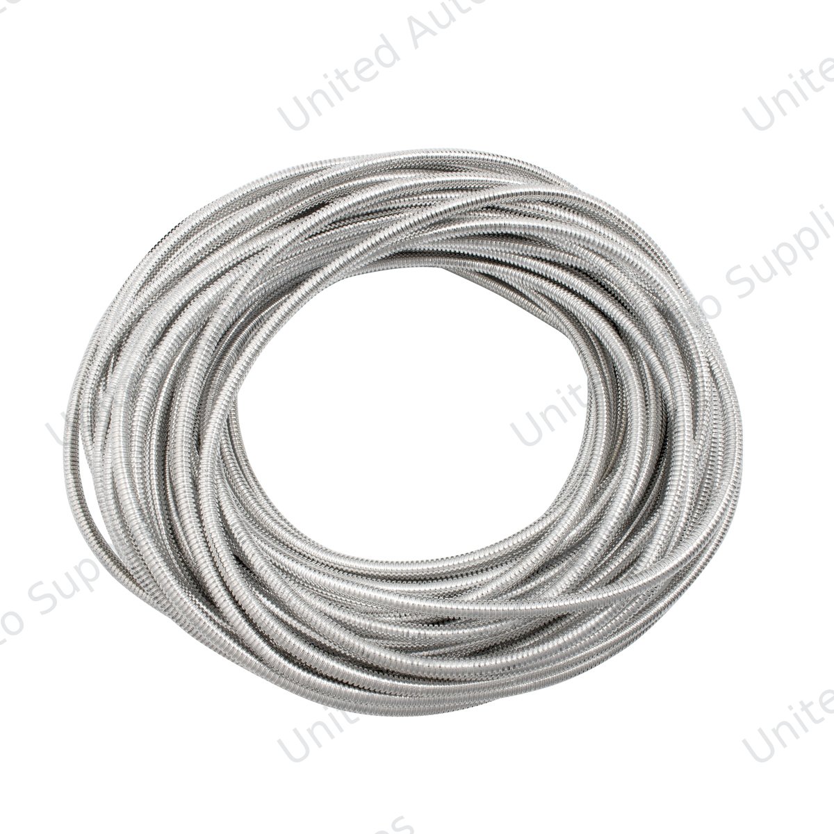 100' Chrome Wire Loom Roll - 1/4" Diameter