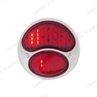 31 LED Sequential Tail Light Assembly With SS Housing & Rim For 1928-31 Ford Car - R/H