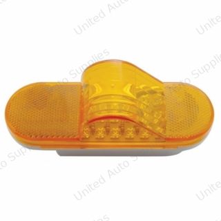 18 LED Mid-Trailer Turn Signal Light - Amber LED/Amber Lens