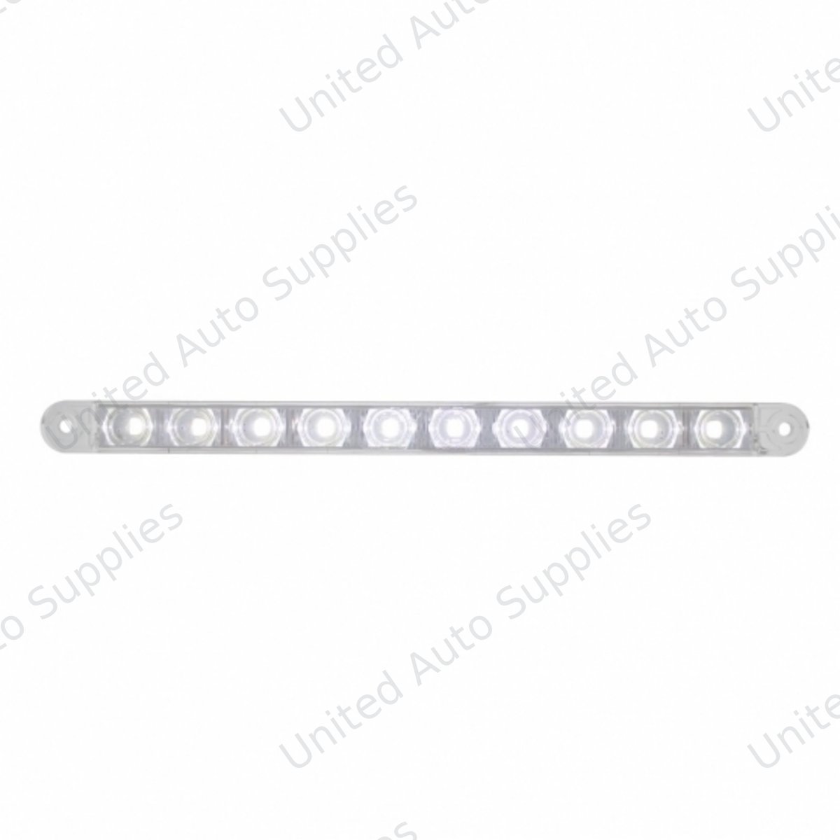 10 LED 9" Dual Function Light Bar - White LED/Clear Lens