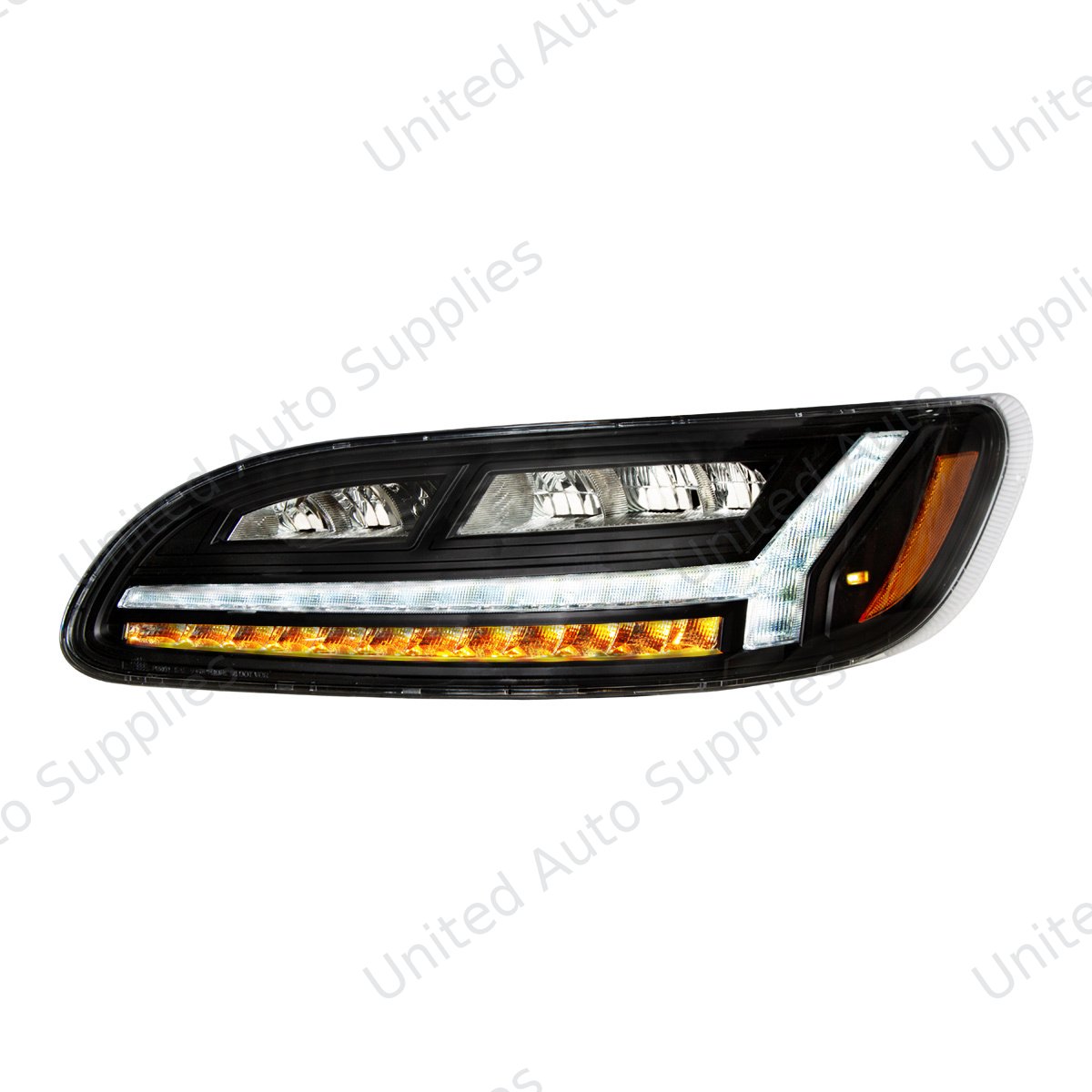 Blackout 6 LED Headlight For Peterbilt 386 (2006-2016) & 387 (2000-2011)- Driver