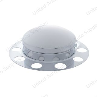 Chrome Dome Front Axle Cover 3PC Kit For Steel Wheel