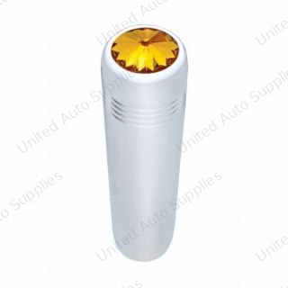 2-1/4" Long Aluminum Toggle Switch Extension With Crystal For Kenworth - Amber Crystal (2-Pack)