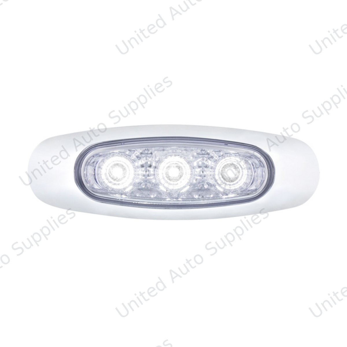 5 LED Reflector Auxiliary/Utility Light With Side Ditch Light -White LED/Clear Lens (Bulk)