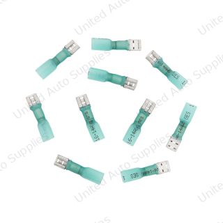 16-14 AWG .250 Tab CSS Heat Shrink FM Disconnect - Blue (10-Pack)