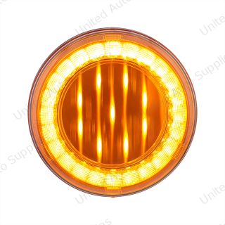 33 LED 4" Round Lumos Light X-Series (Turn Signal) - Amber LED/Amber Lens