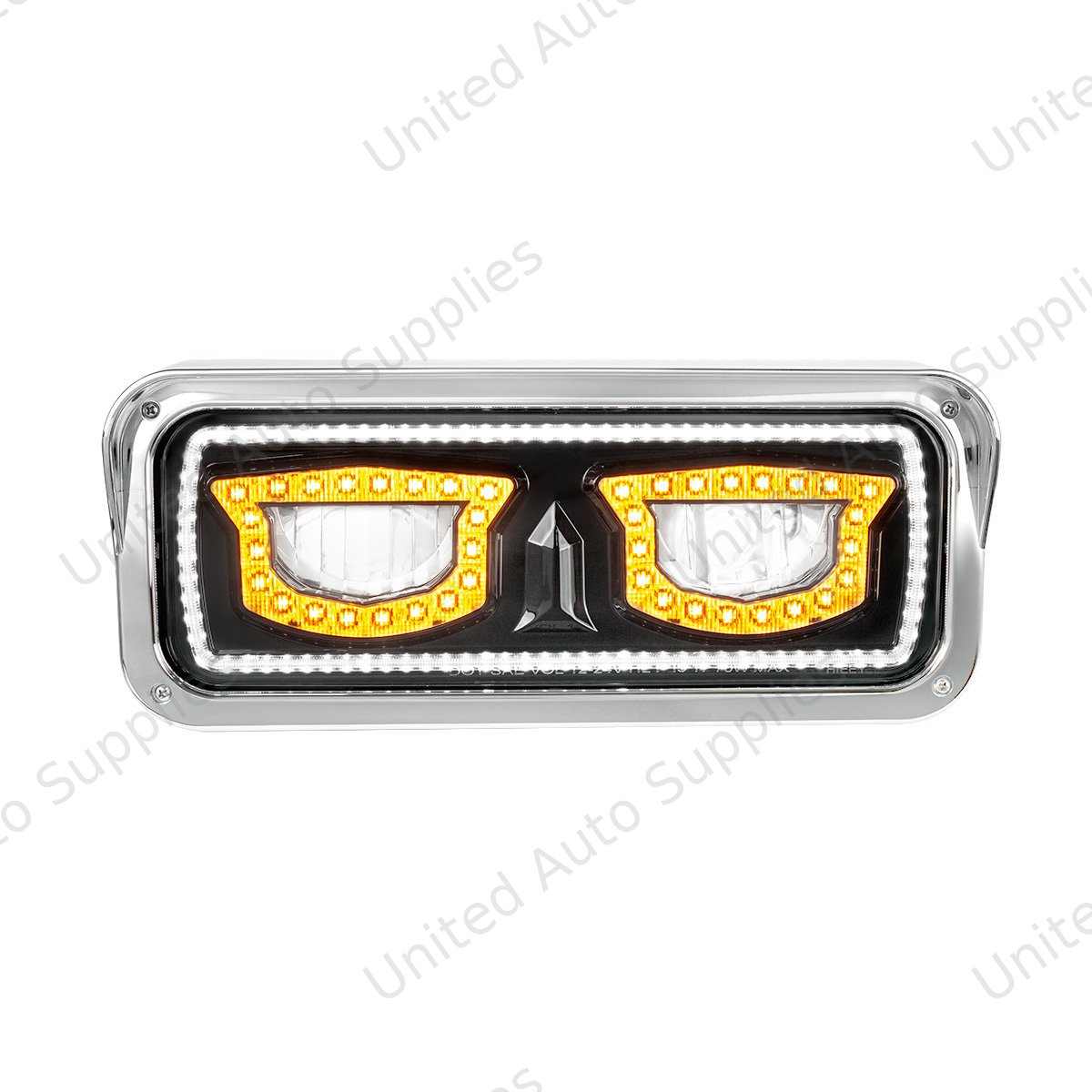 High Power Blackout LED Headlight With Turn Signal And Position Light-Driver