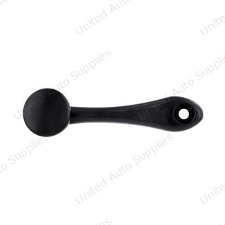 Black Die-Cast Window Crank With 3/8” Square Adapter - Plain