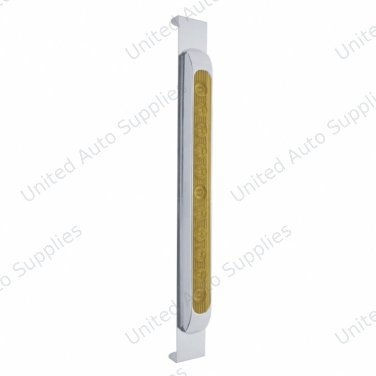 Mirror Bracket With 11 LED 17" Light Bar & Bezel - Amber LED/Amber Lens
