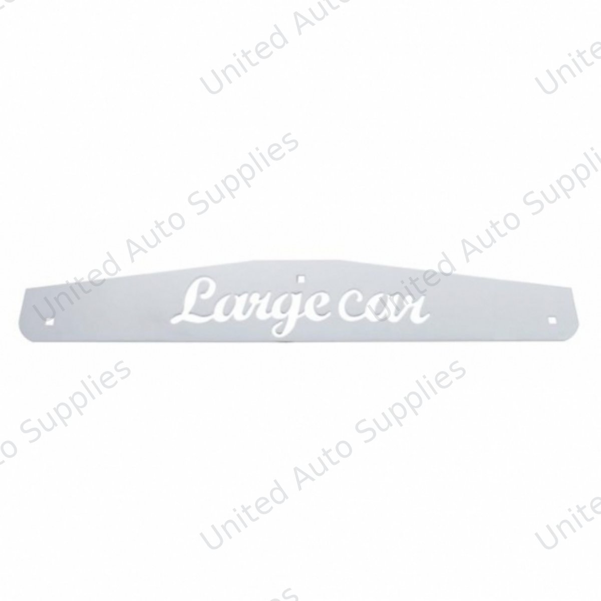 4" X 24" Stainless Largecar Bottom Mud Flap Plate - Bolt Thru