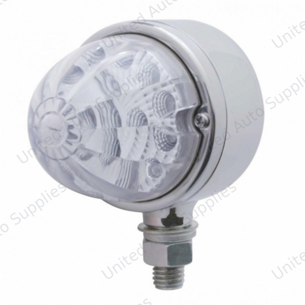 17 LED Reflector Single Face Light - Amber LED/Clear Lens