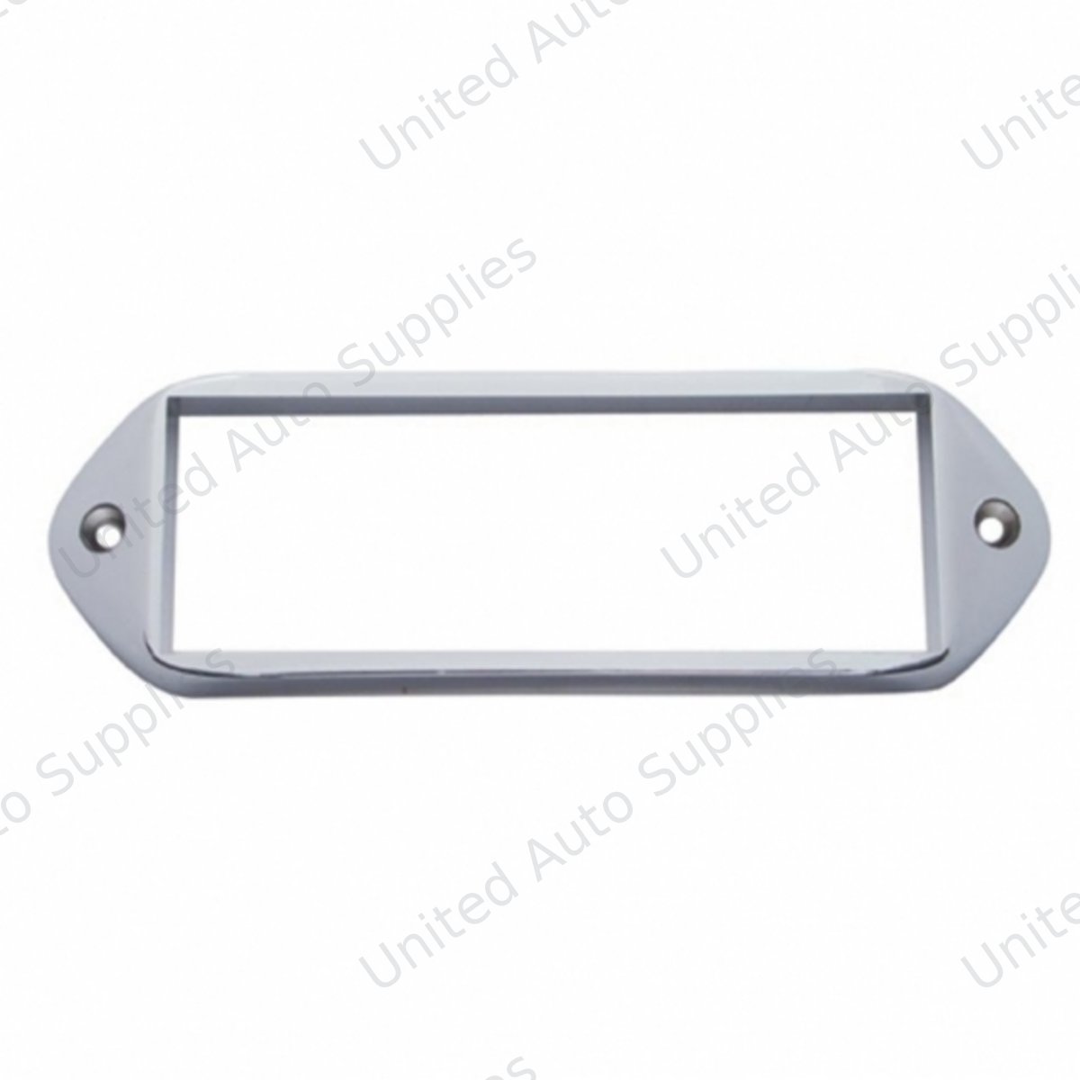 Chrome Plastic Bezel For 5-7/8” X 2” Rectangular Light