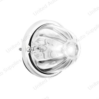 UltraBurst Glass Watermelon Flush Mount Kit With 18 LED Bulb-White LED/Clear Lens