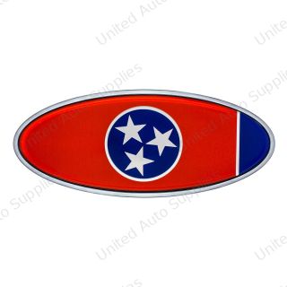 Chrome Die Cast Tennessee Flag Emblem