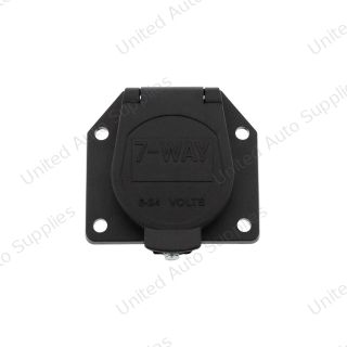 Round 7-Way Male Connector - Flat Pin