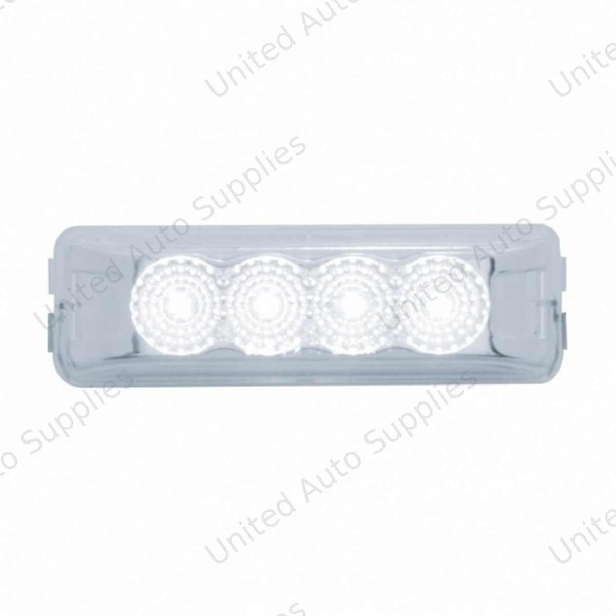 4 LED Reflector Auxiliary/Utility Light - White LED/Clear Lens