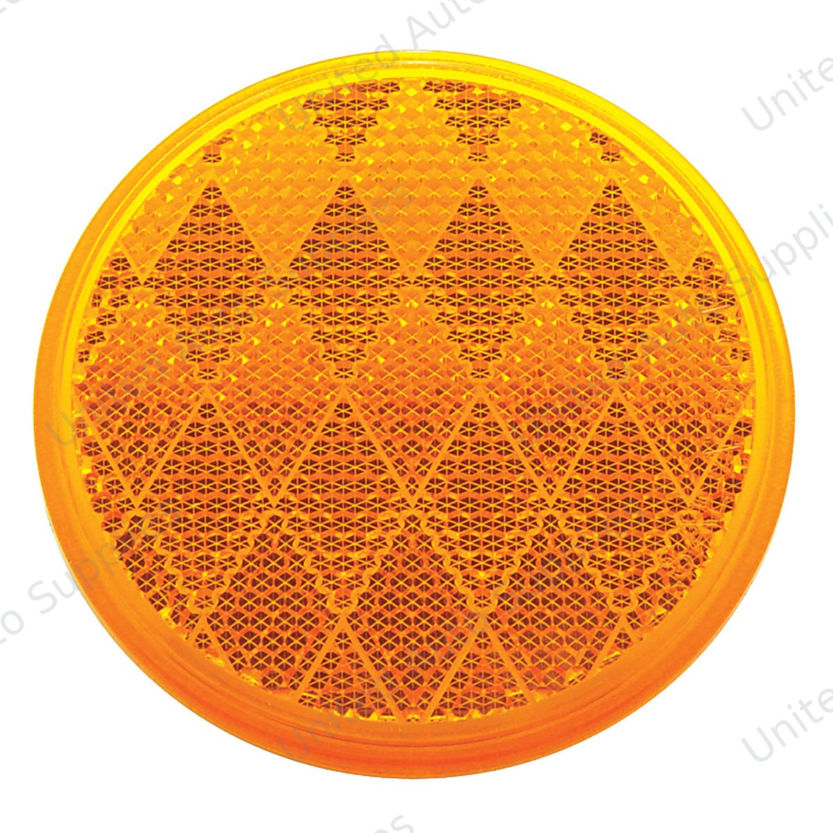 3-3/16" Round Quick Mount Reflector - Amber