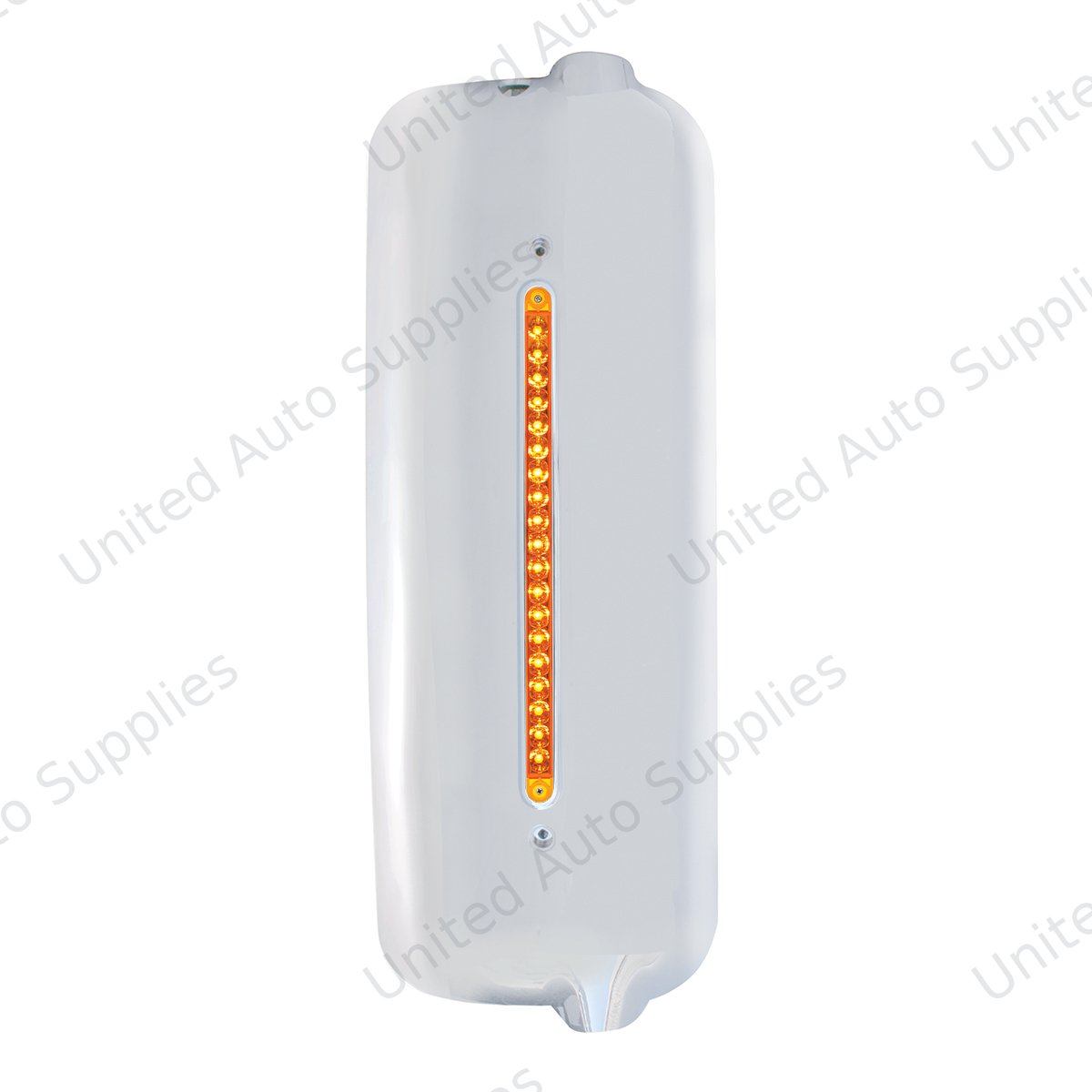 Mirror Cover With 19 Amber LED 12" Reflector Light Bar For Pre-2005 FL Century- Passenger -Amber Lens
