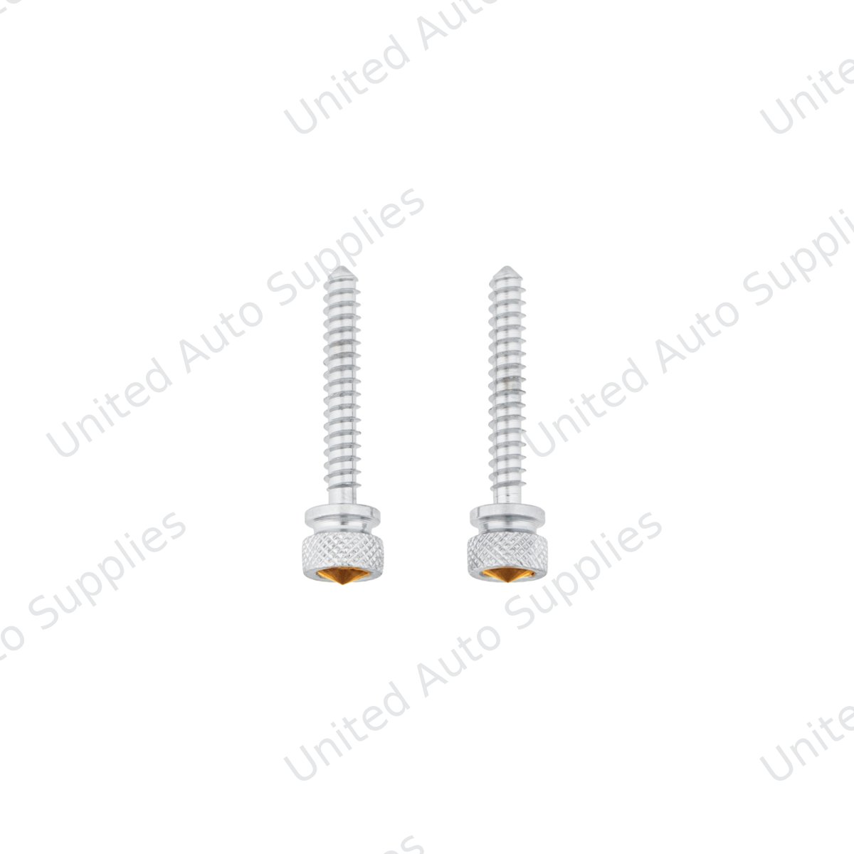 Chrome Long Dash Screw With Copper Crystal For Freightliner (2-Pack)