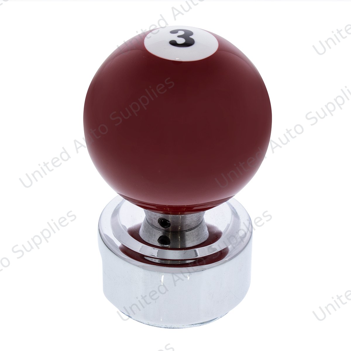 Number 3 Pool Ball Gearshift Knob For 13/15/18 Speed Eaton Style Shifters
