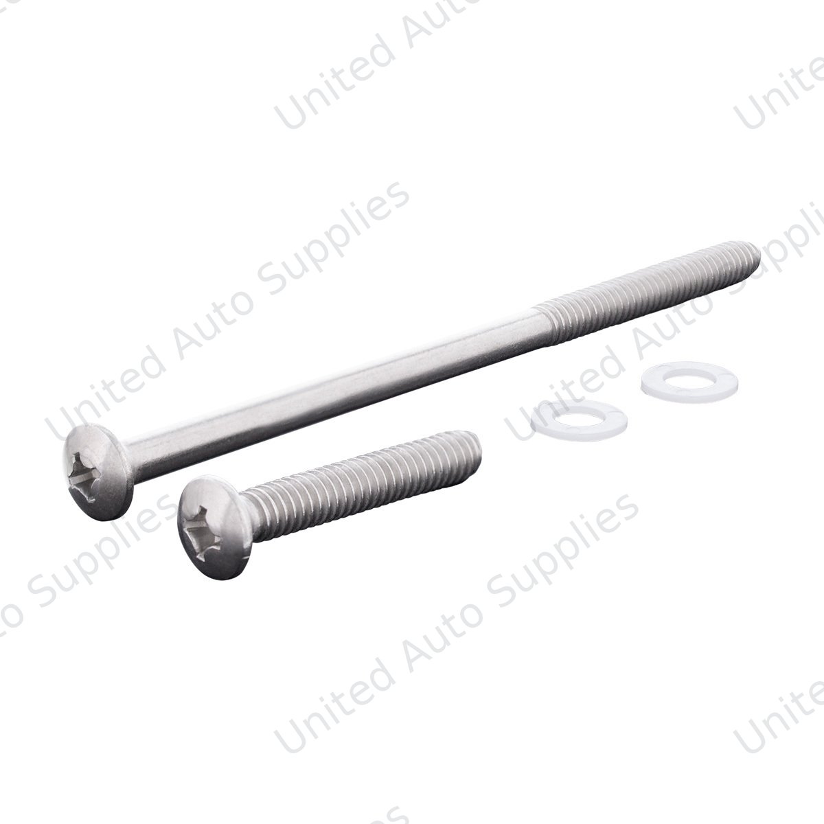 Stainless 1 Long & 1 Short Bus Light Mounting Screws