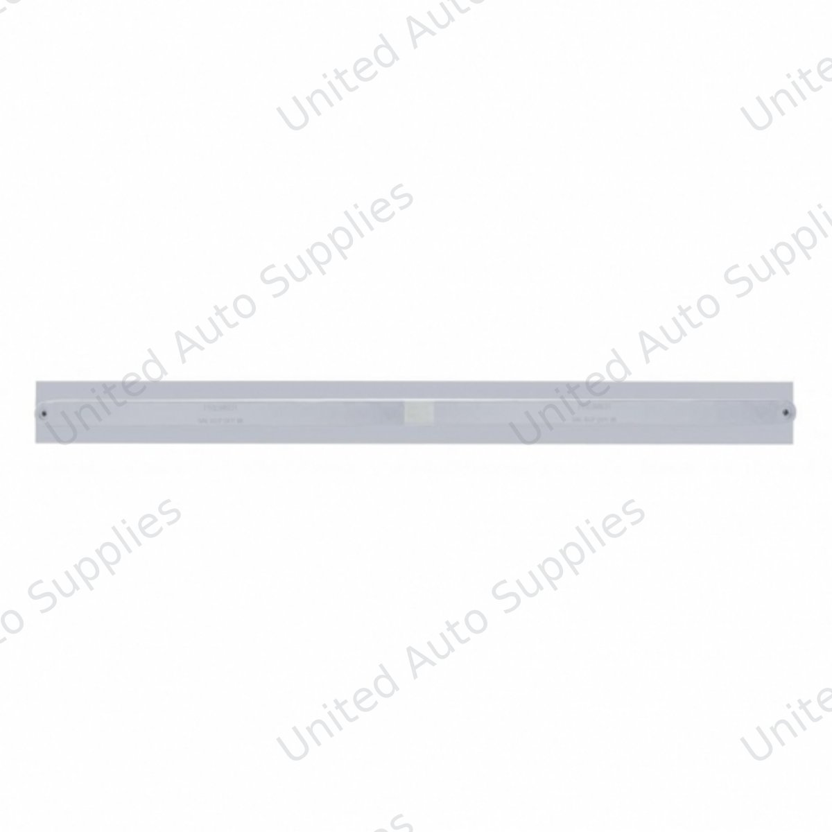 Chrome Top Mud Flap Plate With Two 14 LED 24" Light Bars - Red LED/Chrome Lens (Each)