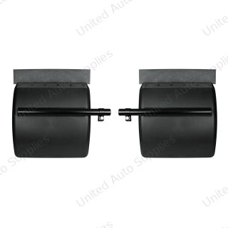 24" X 24" Black Poly Quarter Fender Set (Pair)