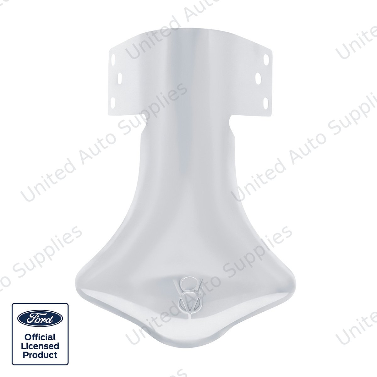 Stainless Exhaust Deflector With "V8" Logo