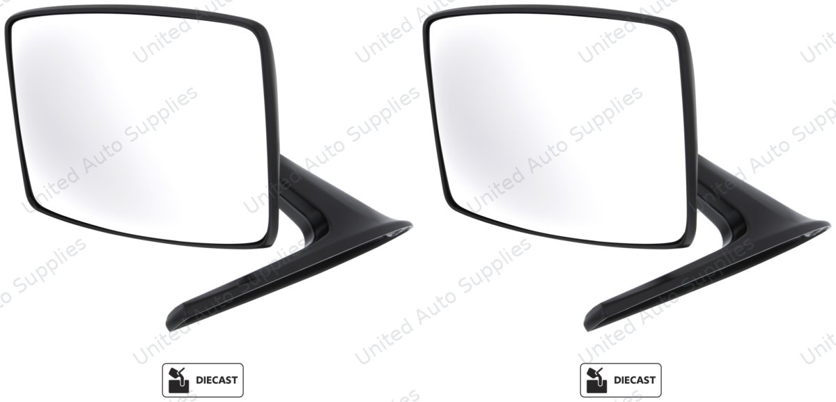 Black Exterior Mirror For 1966-1977 Ford Bronco & 1967-1979 Truck- L/H or R/H (2pcs)