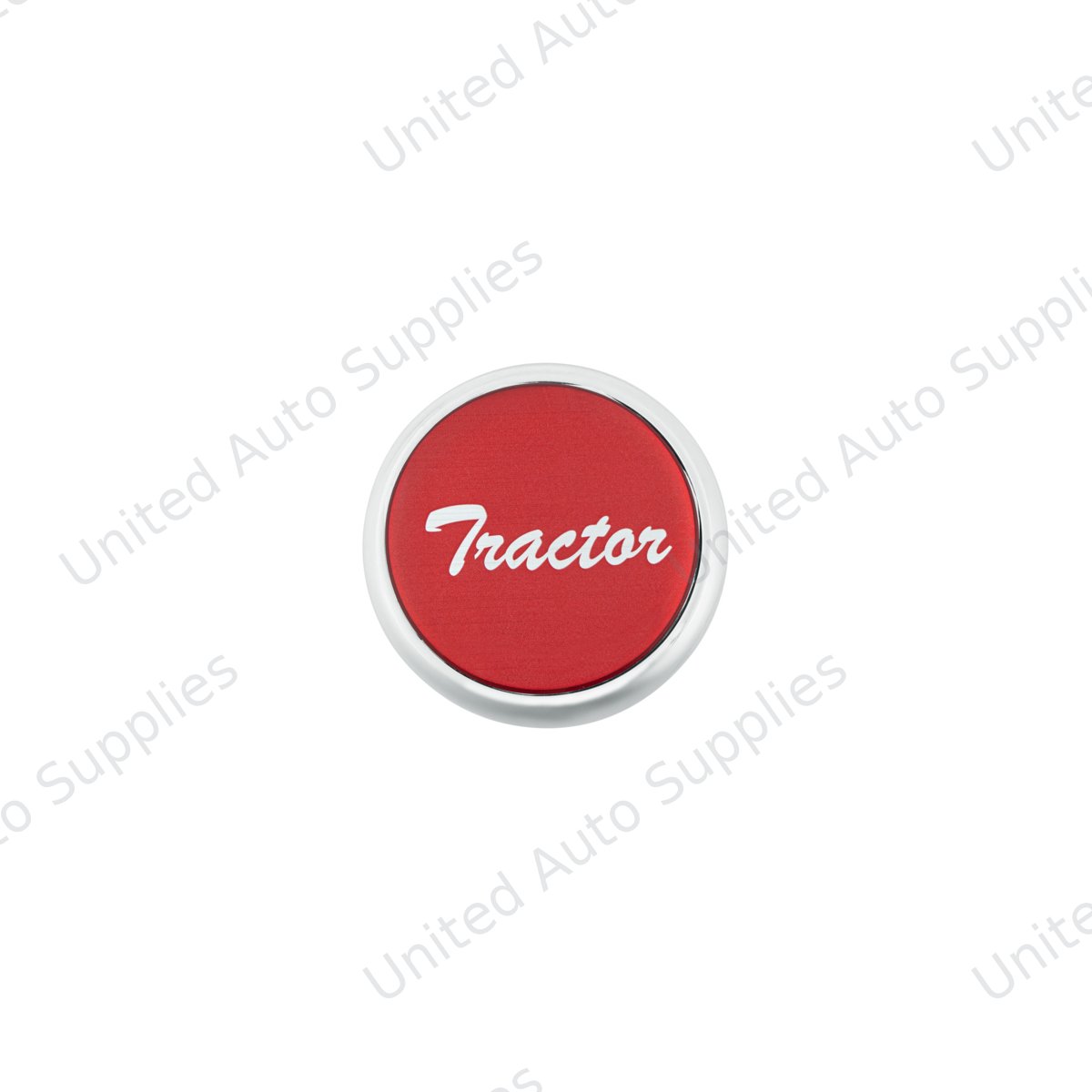 "Tractor" Deluxe Air Valve Knob - Red Glossy Sticker